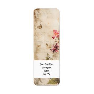 Flower Garden 402a Return Address Label