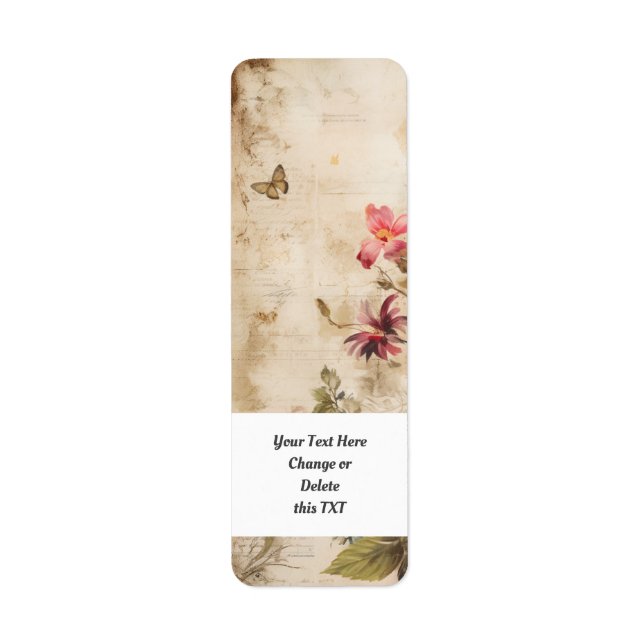 Flower Garden 402a Return Address Label (Front)