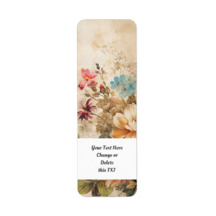 Flower Garden 402b Return Address Label