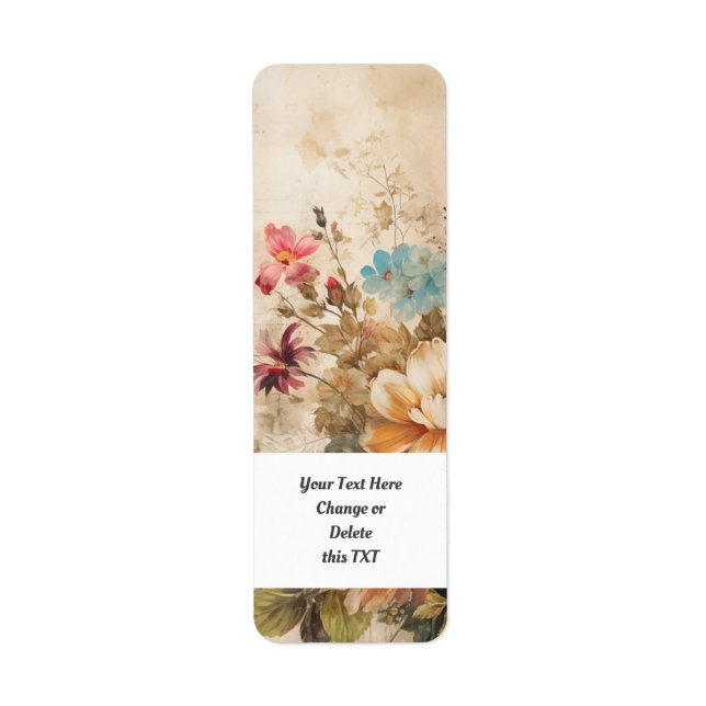 Flower Garden 402b Return Address Label (Front)