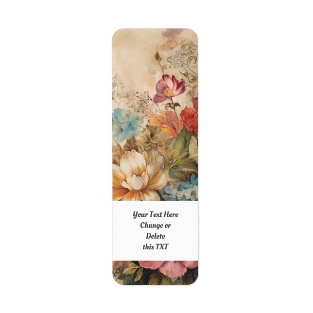 Flower Garden 402c Return Address Label (Front)