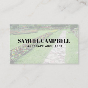 Flower Garden and Walk Way Business Card