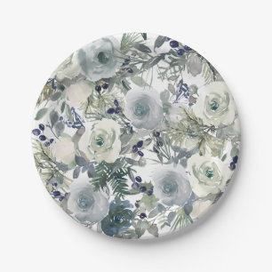 Flower Garden Art Paper Plate