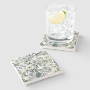 Flower Garden Art Stone Coaster