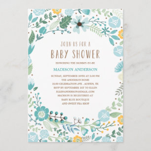 Flower Garden   Baby Shower Invitation