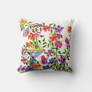 Flower Garden Bird Bath Cushion