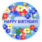 Flower Garden ~ Birthday Sticker
