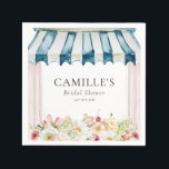 Flower Garden Bridal Shower Invitation Napkin<br><div class="desc">Flower Garden Bridal Shower Napkins. Most lettering is editable - click the "Customise Further" button to edit. Matching items in our store Cava Party Design.</div>