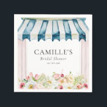 Flower Garden Bridal Shower Invitation Napkin<br><div class="desc">Flower Garden Bridal Shower Napkins. Most lettering is editable - click the "Customise Further" button to edit. Matching items in our store Cava Party Design.</div>