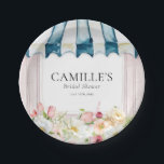 Flower Garden Bridal Shower Paper Plates<br><div class="desc">Flower Garden Bridal Shower Napkins. Most lettering is editable - click the "Customise Further" button to edit. Matching items in our store Cava Party Design.</div>