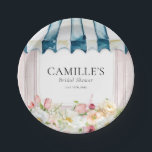 Flower Garden Bridal Shower Paper Plates<br><div class="desc">Flower Garden Bridal Shower Napkins. Most lettering is editable - click the "Customise Further" button to edit. Matching items in our store Cava Party Design.</div>