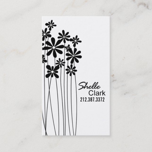 Flower Garden Business Card template (Front)