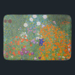 Flower Garden by Gustav Klimt Bath Mat<br><div class="desc">Beautiful colourful painting of a flower garden by Gustav Klimt. Amazing variations of colours and beautiful flowers fit just beautiful on many sorts of wonderful products and gift ideas.</div>