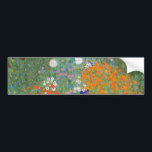 Flower Garden (by Gustav Klimt) Bumper Sticker<br><div class="desc">This design features a painting by Austrian artist Gustav Klimt (1862–1918). It is a depiction of a beautiful flower garden in Klimt's typical impressionist style. The flowers almost look like they're overflowing, and it's impossible not to feel uplifted by their beauty. The original work was completed in 1907 and its...</div>