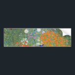 Flower Garden (by Gustav Klimt) Bumper Sticker<br><div class="desc">This design features a painting by Austrian artist Gustav Klimt (1862–1918). It is a depiction of a beautiful flower garden in Klimt's typical impressionist style. The flowers almost look like they're overflowing, and it's impossible not to feel uplifted by their beauty. The original work was completed in 1907 and its...</div>