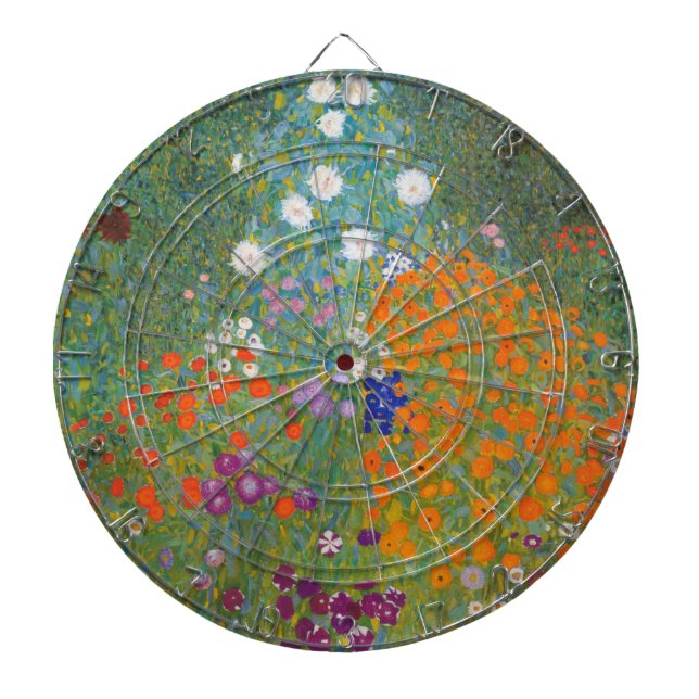Flower Garden (by Gustav Klimt) Dartboard (Front)