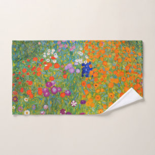 Flower Garden by Gustav Klimt Hand Towel