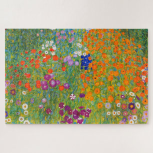 Flower Garden by Gustav Klimt Jigsaw Puzzle