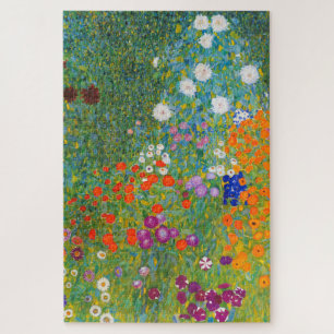 Flower Garden by Gustav Klimt Jigsaw Puzzle