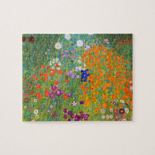 Flower Garden by Gustav Klimt Jigsaw Puzzle