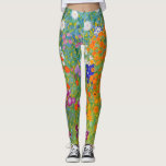 Flower Garden by Gustav Klimt Leggings<br><div class="desc">Please visit my store for more interesting design and more colour choice.
=> zazzle.com/colorfulworld*</div>