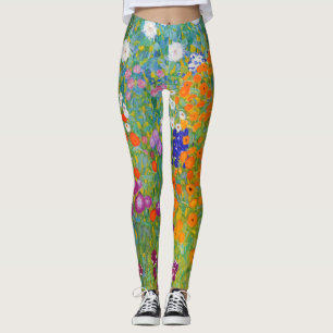 Flower Garden by Gustav Klimt Leggings