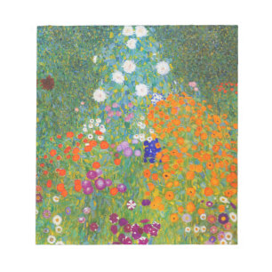 Flower Garden by Gustav Klimt Notepad