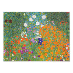 Flower Garden by Gustav Klimt Photo Print