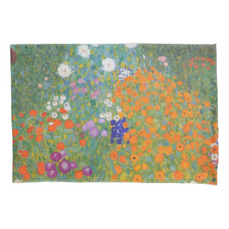 Flower Garden by Gustav Klimt Pillowcase