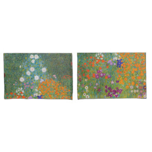 Flower Garden (by Gustav Klimt) Pillowcase