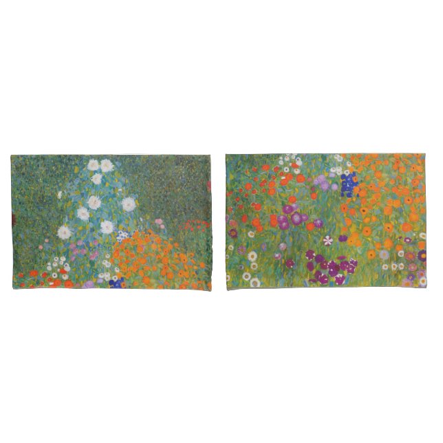 Flower Garden (by Gustav Klimt) Pillowcase (Front-Set)