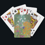 Flower Garden (by Gustav Klimt) Playing Cards<br><div class="desc">This design features a painting by Austrian artist Gustav Klimt (1862–1918). It is a depiction of a beautiful flower garden in Klimt's typical impressionist style. The flowers almost look like they're overflowing, and it's impossible not to feel uplifted by their beauty. The original work was completed in 1907 and its...</div>