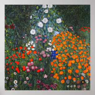 Flower Garden by Gustav Klimt Poster