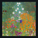 Flower Garden by Gustav Klimt Poster<br><div class="desc">Beautiful Gustav Klimt painting of a flower garden. Various colours of unique flowers in the garden fit just amazing on our products and gift ideas. Discover more related products with this Klimt painting by visiting our store.</div>