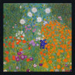 Flower Garden by Gustav Klimt Poster<br><div class="desc">Beautiful colourful painting of a flower garden by Gustav Klimt. Amazing variations of colours and beautiful flowers fit just beautiful on many sorts of wonderful products and gift ideas.</div>