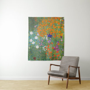 Flower Garden by Gustav Klimt Tapestry