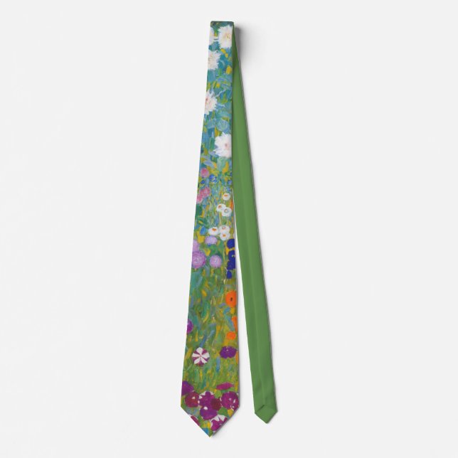 Flower Garden (by Gustav Klimt) Tie (Front)