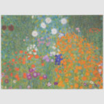 Flower Garden (by Gustav Klimt) Tissue Paper<br><div class="desc">This design features a painting by Austrian artist Gustav Klimt (1862–1918). It is a depiction of a beautiful flower garden in Klimt's typical impressionist style. The flowers almost look like they're overflowing, and it's impossible not to feel uplifted by their beauty. The original work was completed in 1907 and its...</div>