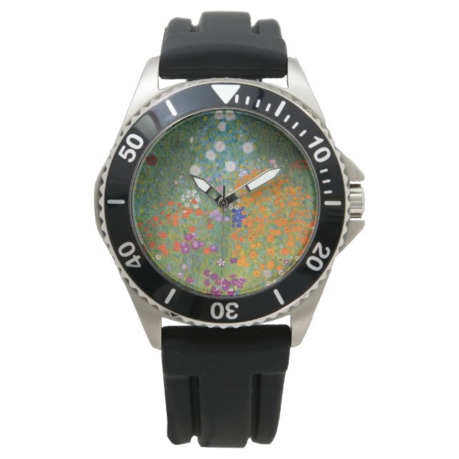 Flower Garden (by Gustav Klimt) Watch (Front)