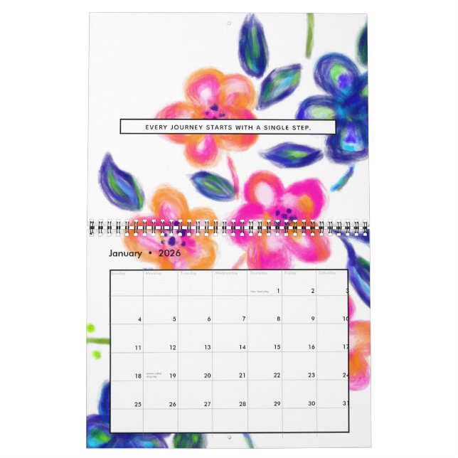 Flower Garden Calendar (Jan 2026)