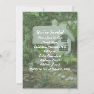 Flower Garden Cottage Painting Party Invitation