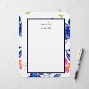 Flower Garden Custom Letterhead