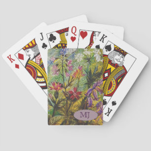 Flower Garden Detail Playing Cards