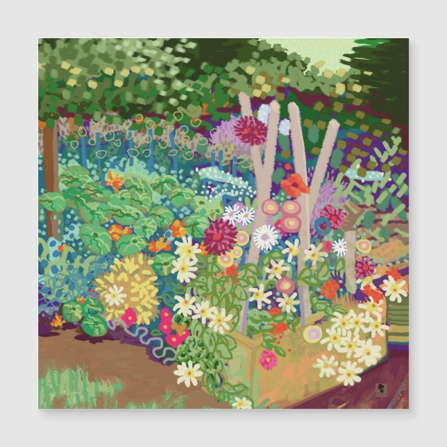 Flower Garden digital art print (Front)