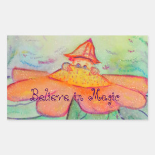 Flower Garden Fairy Art Custom Sticker Decal