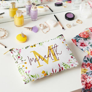 Flower garden frame personalised accessory pouch