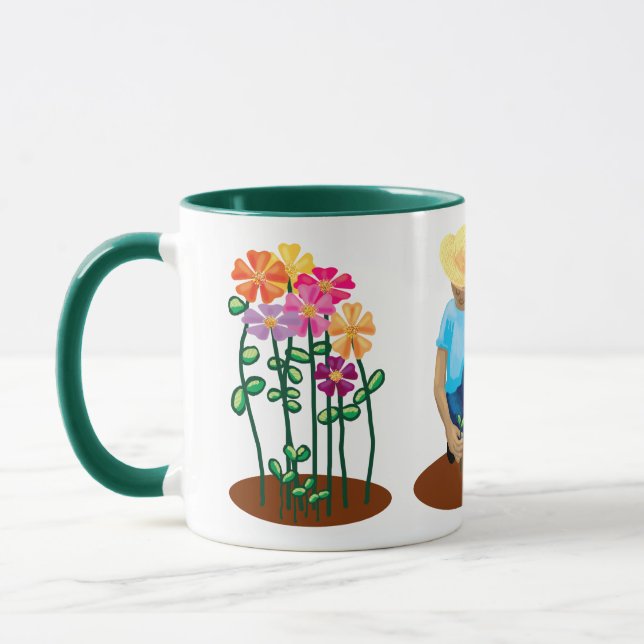 Flower garden gardener's mug (Left)
