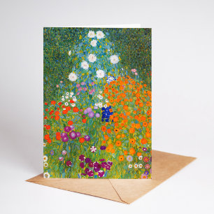 Flower Garden   Gustav Klimt Card