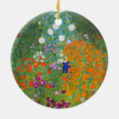 Flower Garden | Gustav Klimt Ceramic Ornament (Back)
