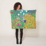 Flower Garden, Gustav Klimt Fleece Blanket<br><div class="desc">Gustav Klimt (July 14, 1862 – February 6, 1918) was an Austrian symbolist painter and one of the most prominent members of the Vienna Secession movement. Klimt is noted for his paintings, murals, sketches, and other objets d'art. In addition to his figurative works, which include allegories and portraits, he painted...</div>